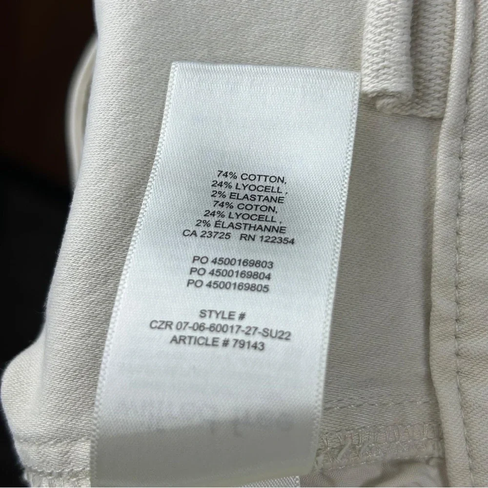 Wilfred Free Aritzia Brennan High Rise Utility Pants Ivory Size 0